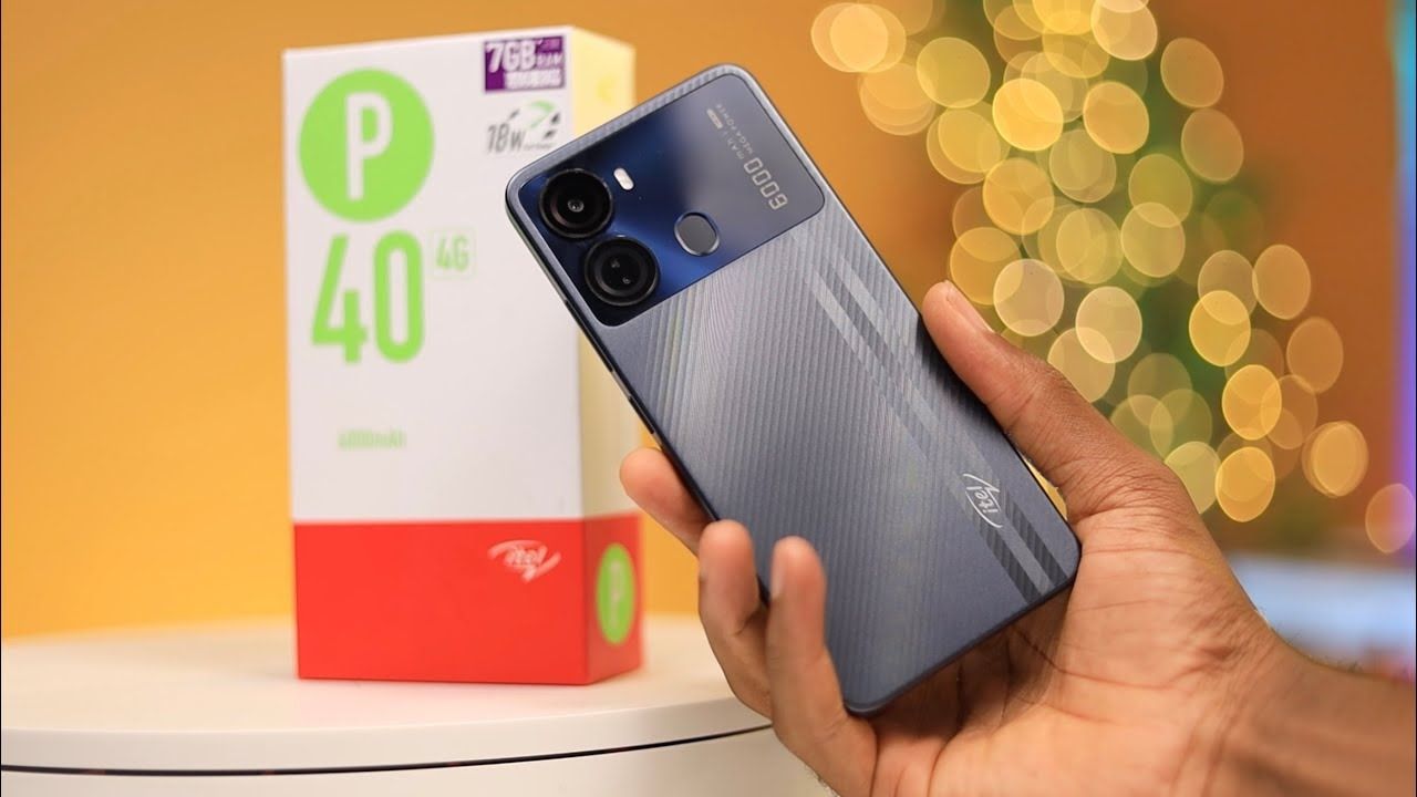 NEW ARRIVAL itel P40 6.6" Screen, 64GB ROM + 4GB RAM, 6000mAh 18W Charge, 13MP Dual Camera, Android 12 (Go edition), 4G, Fingerprint Octa-core Dual SIM 13.0MP back camera 6000mAh battery  smartphone