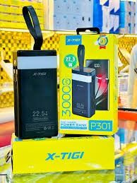[HIGH QUALITY] X-TIGI 30000 mAH 22.5 Watts  P301 FAST CHARGER POWERBANK 30000mAH LITHIUM POLYMER portable powerstation 4USB PORTS fast charging powerbank