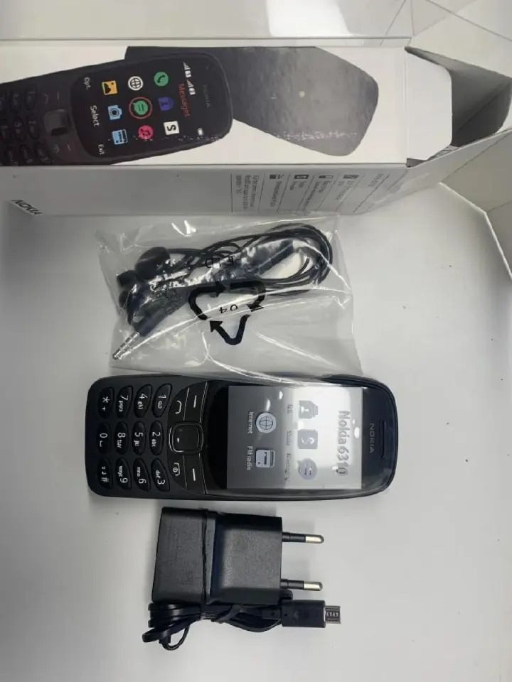 New NOKIA 6310. Dual Sim, wireless fm, rear camera flash,8 MB RAM, 16 MB inbuilt 1150 mAh Battery 2.8 inches, 160 x 240 px Display 0.3 MP Rear Camera Memory Card Supported, up to 32 GB featured phone