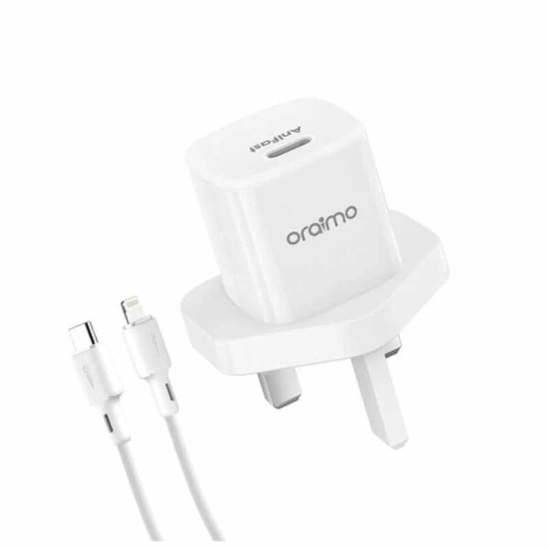 [NEW ARRIVAL] Oraimo 20 Watts  PD Fast Charging  Type-C to Type C power adapter