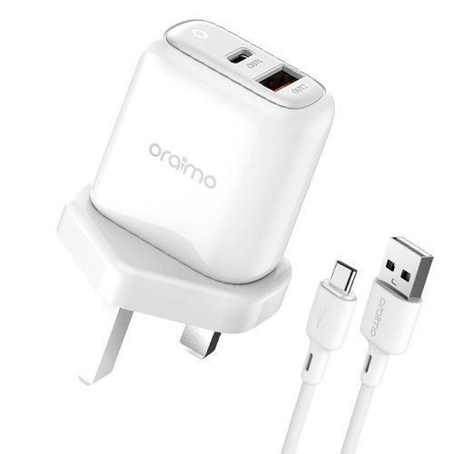 TOP SALE] ORAIMO 18 WATTS TYPE C RAPID CHARGER micro usb 
anifast WALL CHARGERS
