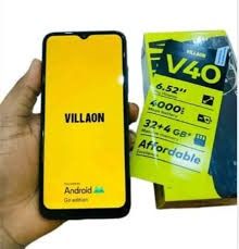 NEW (VILLAON V40 32GB RAM: 4GB, Display: 6.56 inches,Battery: 5000 mAh,Main Camera: 8MP,Front camera: 5 MP,Chipset	Unisoc T606 (12 nm),Operating System	Android 14.) smartphones