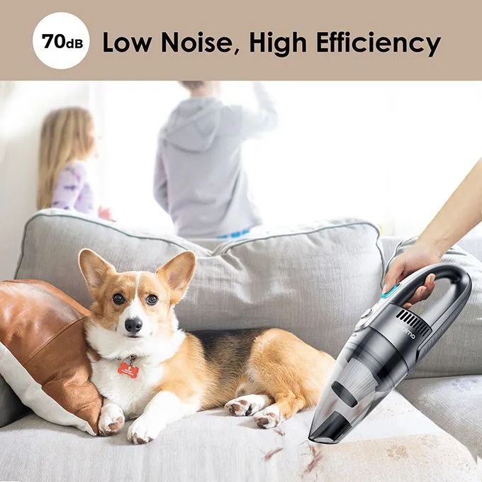 oraimo UltraCleaner H2 Handheld Cordless Vacuum Car Vacuum Cleaner Rechargeable 3.5H Fast Charge for Home Car Upholstery Pet Hair Dust Gravel Crumbs Cleaning Portable Car Vacuum Cleaner Super Suction