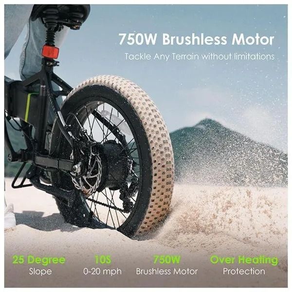 Discounted Deals!! Oraimo Electric Bike(Scrambler 100)-750W Brushless Motor,48V 11.6Ah Li-ion Battery,Foldable Design,Shock Absorbers, Adjustable Leather Saddle,7-Speed Gear,Digital LCD Display-E-Bike