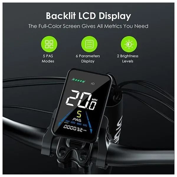 Discounted Deals!! Oraimo Electric Bike(Scrambler 100)-750W Brushless Motor,48V 11.6Ah Li-ion Battery,Foldable Design,Shock Absorbers, Adjustable Leather Saddle,7-Speed Gear,Digital LCD Display-E-Bike