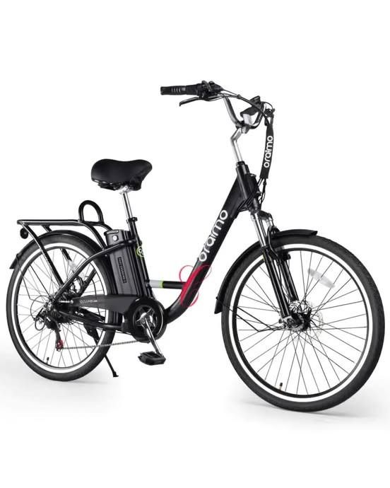 Discounted Deals!! Oraimo Electric Bike 350W Brushless Motor,48V 11.6Ah Li-ion Battery,Foldable Design,Shock Absorbers, Adjustable Leather Saddle,7-Speed Gear,Digital LCD Display-E-Bike