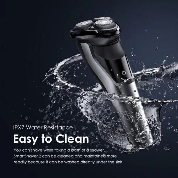 Oraimo OPC RS20 Rotary Electric Shaver Smart Wireless Cordless Shaver 2 IPX7 Smoother
