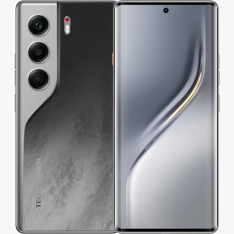 TECNO CAMON 40 Pro Curved 6.78” AMOLED 120 Hz Screen 256GB ROM + 16GB RAM* (8GB + 8GB Extended) 5200 mAh Battery 50 MP Camera Android 15 Tecno AI Smart Phone