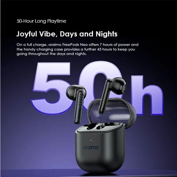 (TECH WEEK OFFER} Oraimo FreePods Lite MODEL OTW-330 S ENC 50-hour Playtime Havybass True Wireless Earbuds With APP control Bluetooth earphone Neo True Wireless Earbuds