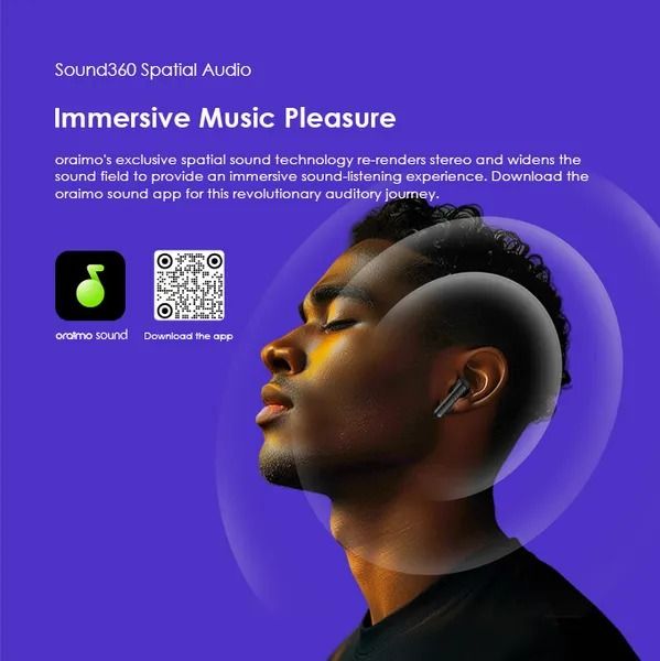 (TECH WEEK OFFER} Oraimo FreePods Lite MODEL OTW-330 S ENC 50-hour Playtime Havybass True Wireless Earbuds With APP control Bluetooth earphone Neo True Wireless Earbuds