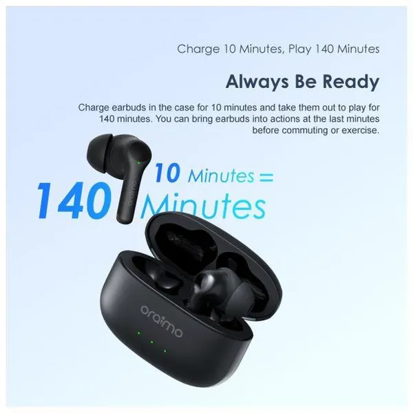 Oraimo OEB-E104DC FreePods 3C ENC Calling Noise Cancellation Long Playtime True Wireless Earbuds