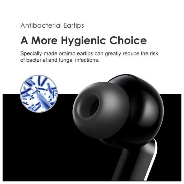 Oraimo OTW-630 SpaceBuds Hybrid ANC True Wireless Earbuds oraimo SpaceBuds Hybrid ANC True Wireless Earbuds Customized Voice Prompt