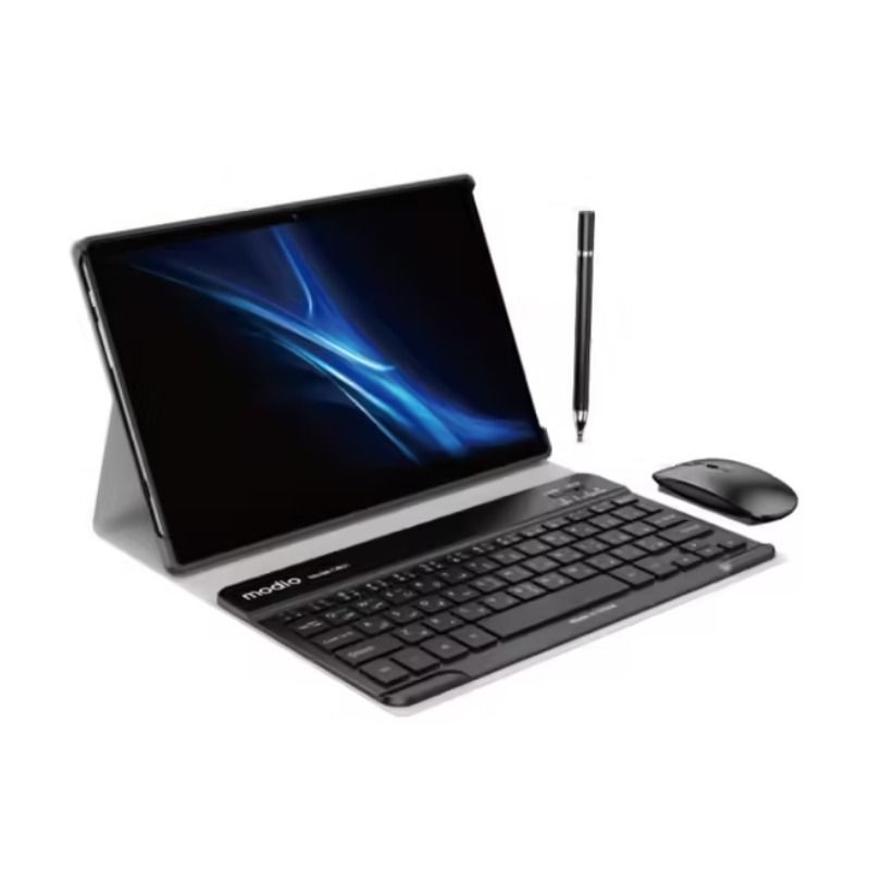 Modio M36 Android Tablet PC 12GB RAM 512GB ROM virtual storage 10.1 Inches In Cell Display, Dual Sim, Dual cameras, Wireless Keyboard and Mouse, Flip case cover