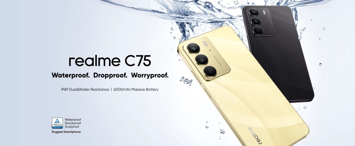[NEW ARRIVAL] Realme C75 256GB+8GB 90Hz 6.72'' LCD Display 50MP+8MP Camera 6000mAh Battery 45W Mediatek Helio G92 Max Processor Android 14 Type-C Dual Sim Fingerprint Unlock Warranty 4G smartphones