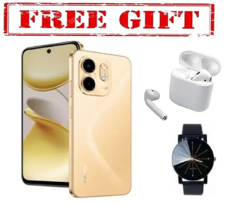 [New arrival] Infinix SMART 9 128GB + 4GB 6.7" Display Dual SIM 4G Network 5000mAh Battery  13MP Dual Camera G81 Fingerprint Lock Android 14 Smart Phones + FREE GIFTS ( AIRPODS + SMART WATCH) FOR YOU