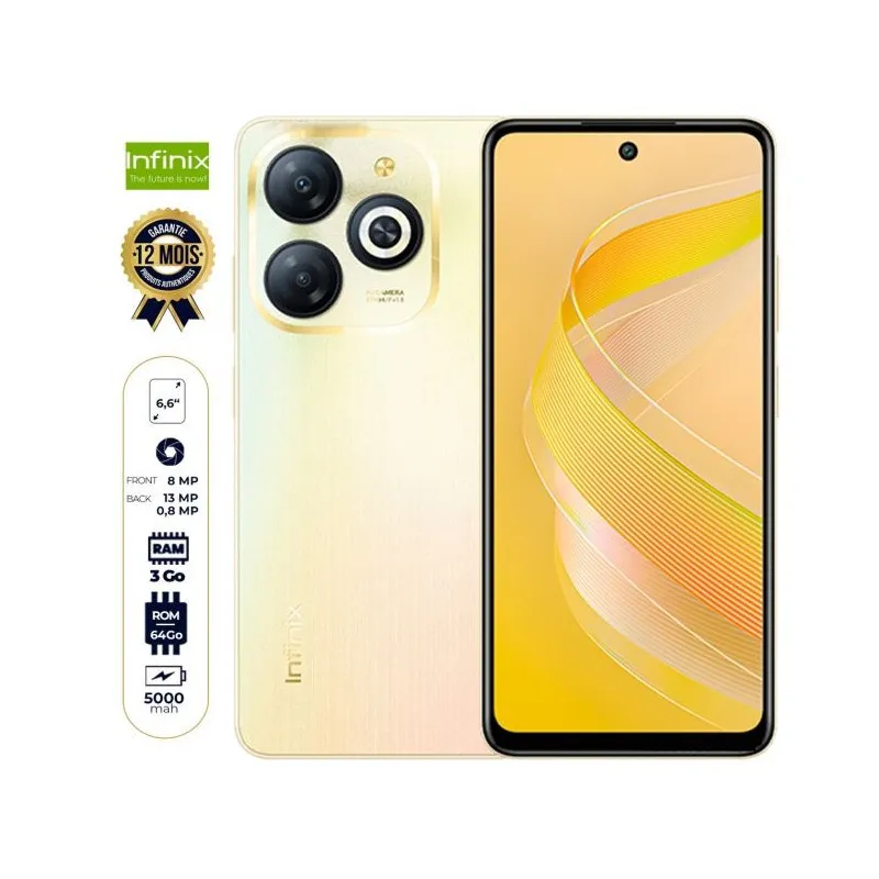 Infinix Smart 8 6.6" 3GB RAM/64GB ROM Android 13 SMARTPHONE  13MP Dual Camera 8MP SELFIE  Dual sim 5000mAh Smartphones COMES WITH FREE GIFTS ( AIRPODS + SMART WATCH) FOR YOU