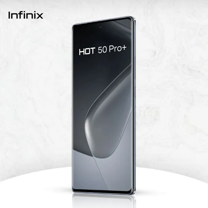 Infinix Hot 50 Pro Plus 256GB+16(8+8)GB 6.7" 3D-Curved AMOLED 120Hz Screen 5000mAh  50MP Camera MTK Helio G100 Fingerprint LOCK  Smart Phone COMES WITH FREE GIFTS ( AIRPODS + SMART WATCH ) FOR YOU