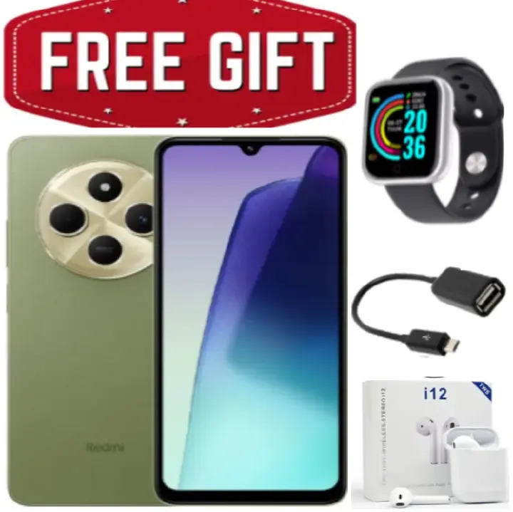XIAOMI Redmi 14C 256GB Storage Upto 8GB Ram 50MP AI Dual Camera Immersive 6.88" UHD Display Upto 120Hz Refresh Rate Dual Sim 5160mAh (typ) Battery Elegant glass back cover Smart Phone + FREE GIFTS