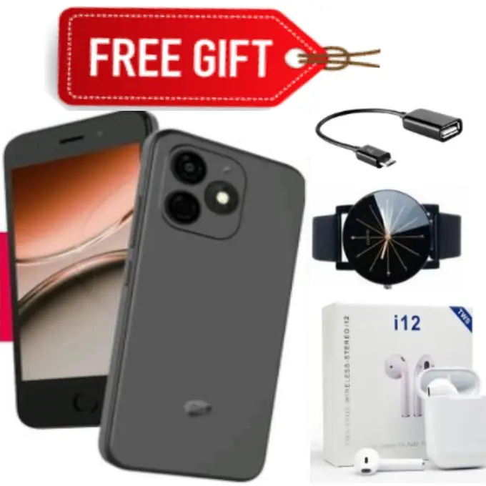 LIMITED DISCOUNT !!! BRAND NEW Itel A20, 5 Inch Display,32GB Storage+4(2+2)GB RAM 4.0mp main camera ,Front Fingerprint,1 year warranty Android 12 smartphones + FREE GIFTS