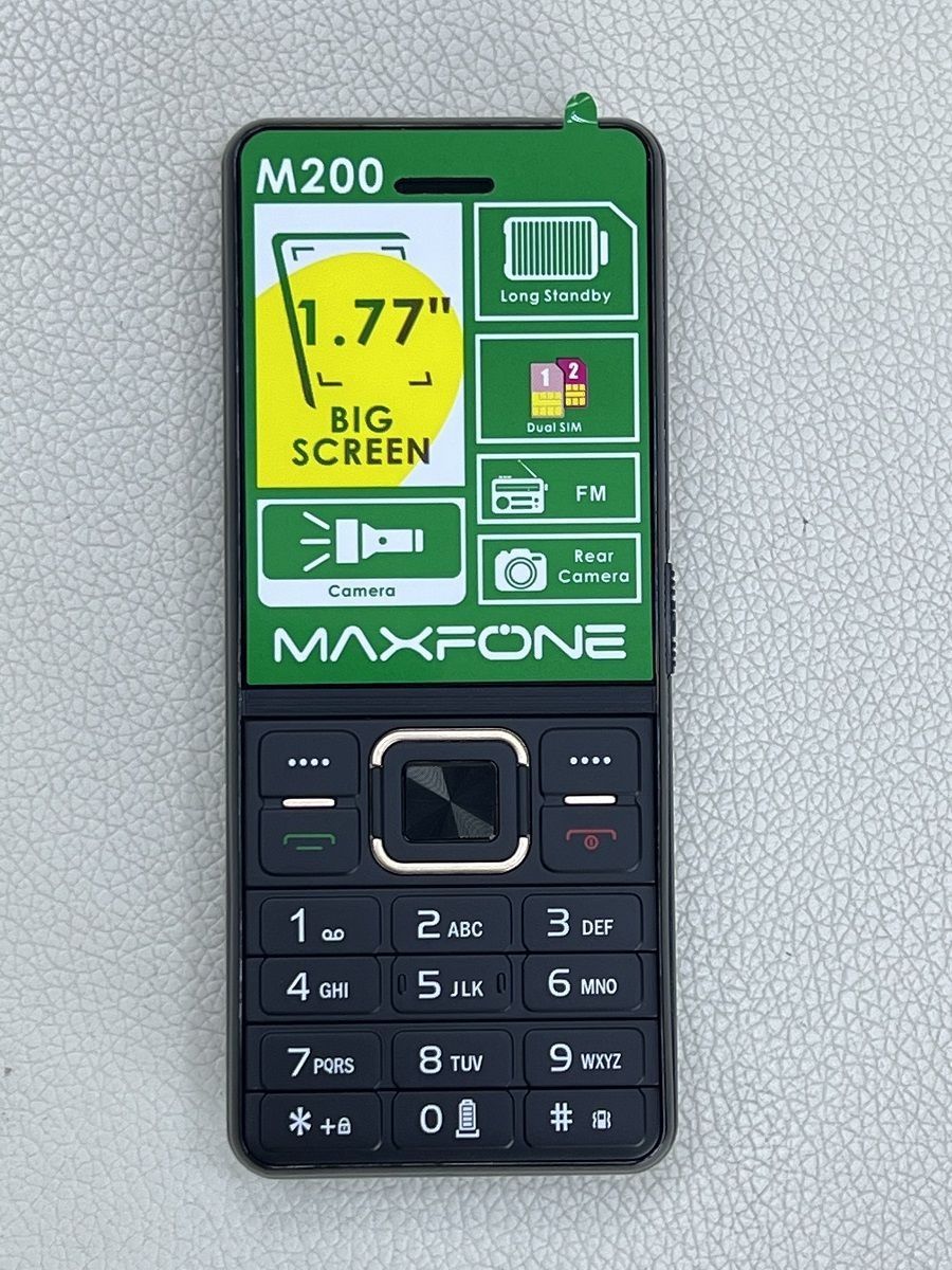 [ NEW ARRIVAL ] Maxfone M200 1.77 inch display 6MNO large buttons MTK 6261D 2000MAh battery with bright torch dual sim high fidelity large audio system  featured phones