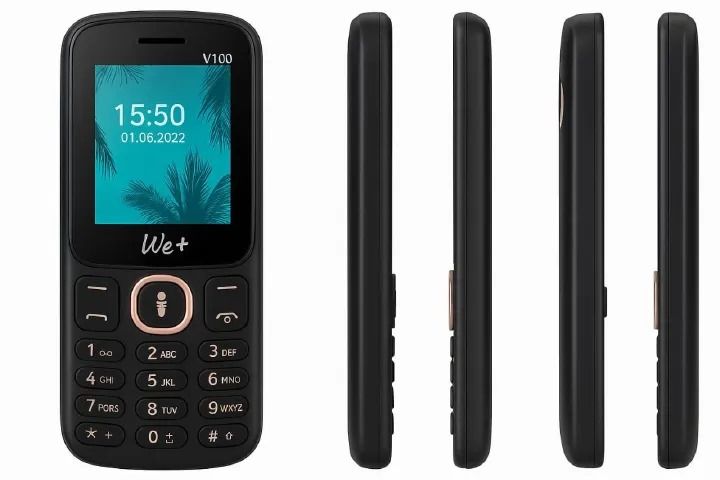 We+ V100 PHONE 1.77" screen 5C Battery wireless FM Torch light dual sim bright torch smart live featured phone