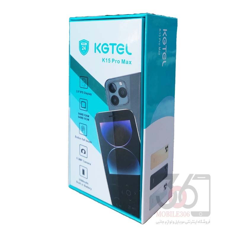 KGTEL K15 PRO MAX 2.4" Display Dual SIM Card 0.3MP Camera 1500 mAh ButtonFull touch TYPE-C Charger Featured Phones
