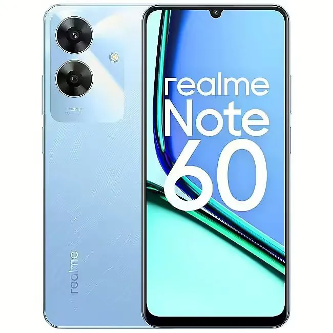 NEW ARRIVALS!! Realme Note 60- 6.74 Inch IPS LCD Display, 4+128GB RAM- Expandable Upto 8GB(4+4) RAM, 5000mAh, Android 14, Fingerprint  32MP Rear & 5MP Front Camera, 10W Fast Charging smartphones