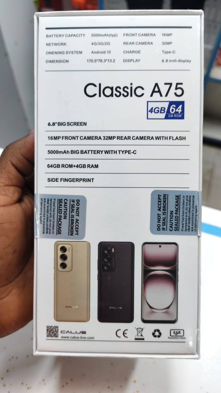 [ NEW ARRIVAL ] CALUS CLASSIC A75 6.8'' display  64GB ROM + 4 GB RAM 5000mAh battery 32MP rear camera 16 MP front camera Android 13 side fingerprint octacore Type c charger smartphones