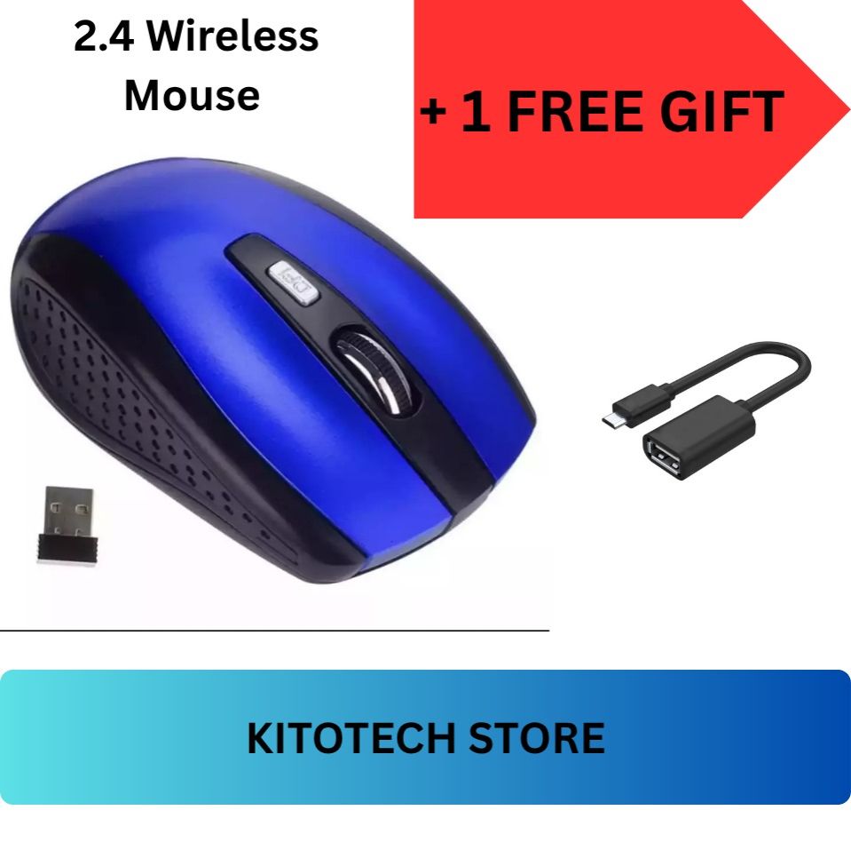 Wireless Mouse - Wireless Mouse for Laptop, 2.4GHz Wireless Mouse with USB Receiver, Ergonomic Mouse with 1600 DPI Optical Resolution, Compatible with Computer & Chromebook+free gifts