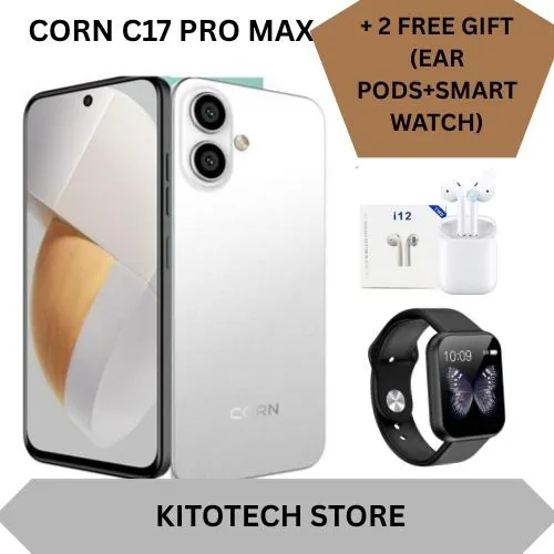 [ NEW ARRIVAL] CORN C17  MAX 6.6 inch display 64GB + 5GB (3+2) 13MP main camera + 8MP selfie camera 5000 mAh Android 13 with a face ID unlock dual sim support  UNISOC T7250 Processor smartphones