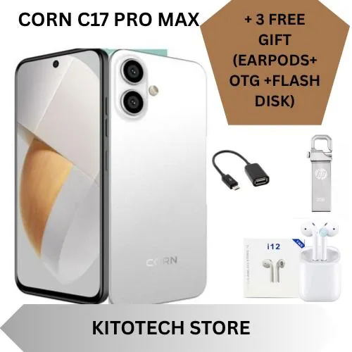 [ NEW ARRIVAL] CORN C17  MAX 6.6 inch display 64GB + 5GB (3+2) 13MP main camera + 8MP selfie camera 5000 mAh Android 13 with a face ID unlock dual sim support  UNISOC T7250 Processor smartphones