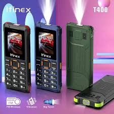 [ NEW ] IFINEX T400 1.77 inch display  1200 mAh  big battery  triple sim, super torch,  wireless FM, a super speaker  and a LED super torch supports Facebook  FEATURED PHONES
