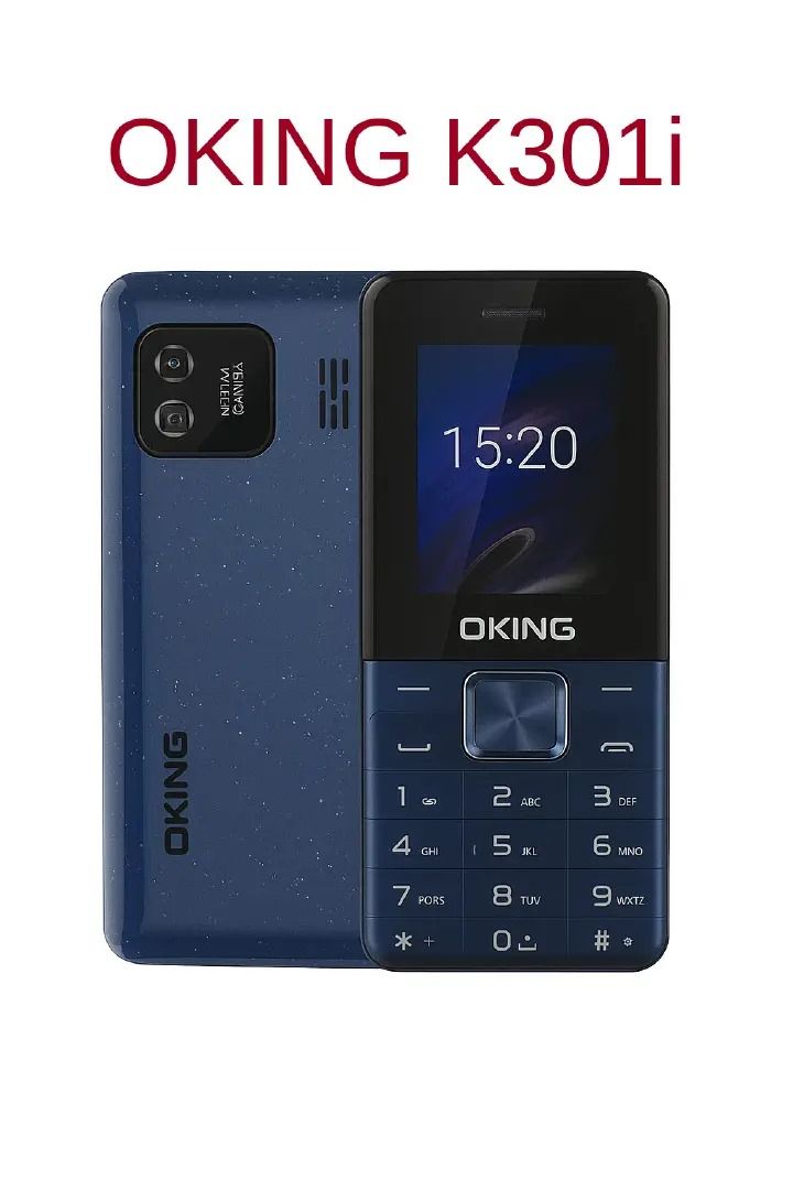 Oking OK301i 1.77" Display Wireless FM Dual SIM Rear Camera Bright Torch with Vibration and up to to 24 days of Standby Kabambe katululu button Feature Phone