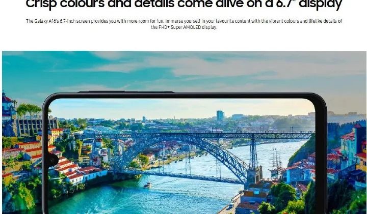 Samsung Galaxy A16 4G 128GB Storage + 6GB RAM, 50MP Rear Camera, 13MP Front Camera 6.7" AMOLED DISPLAY FHD+,5000mAh Battery , Dual sim Smartphones smart phone+ FREE GIFTS (ADAPTER,