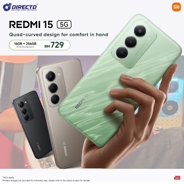 [NEW ARRIVAL] Xiaomi Redmi 15: 6.9 inches:  256GBROM + 8GB RAM: 7000 mAh battery: 50 MP+8 MP camera:  Fingerprint side-mounted: Android 15: Qualcomm SM6375 Snapdragon 6s Gen 3 (6 nm): IP64: smartphone