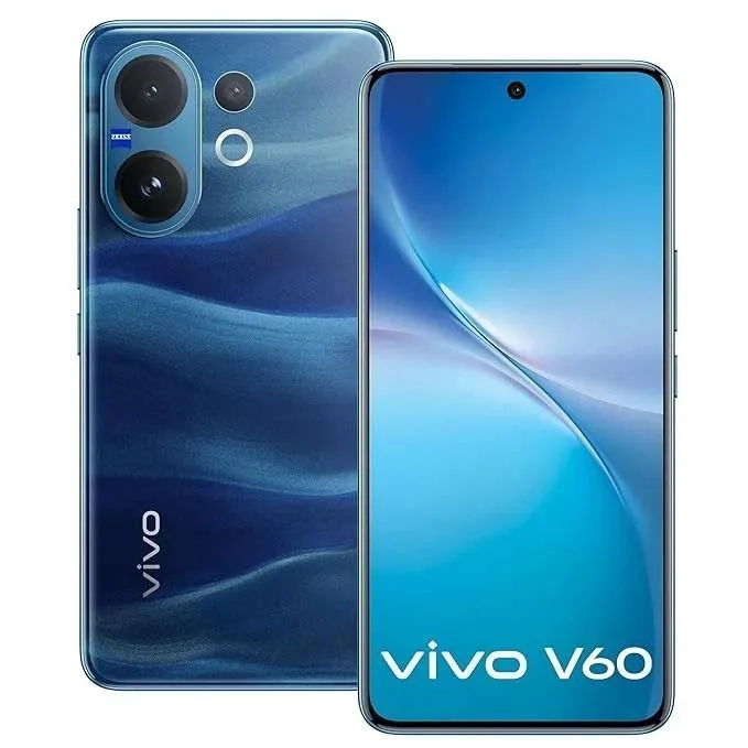 [NEW ARRIVAL] vivo V60 5G 6.77" AMOLED 256GB ROM  + 12GB RAM 6500 mAh :[50+50+8]MP main camera + 50 MP rear camera Android 15 IP68/IP69 120Hz 90W optical fingerprint  Octa core Qualcomm smartphones