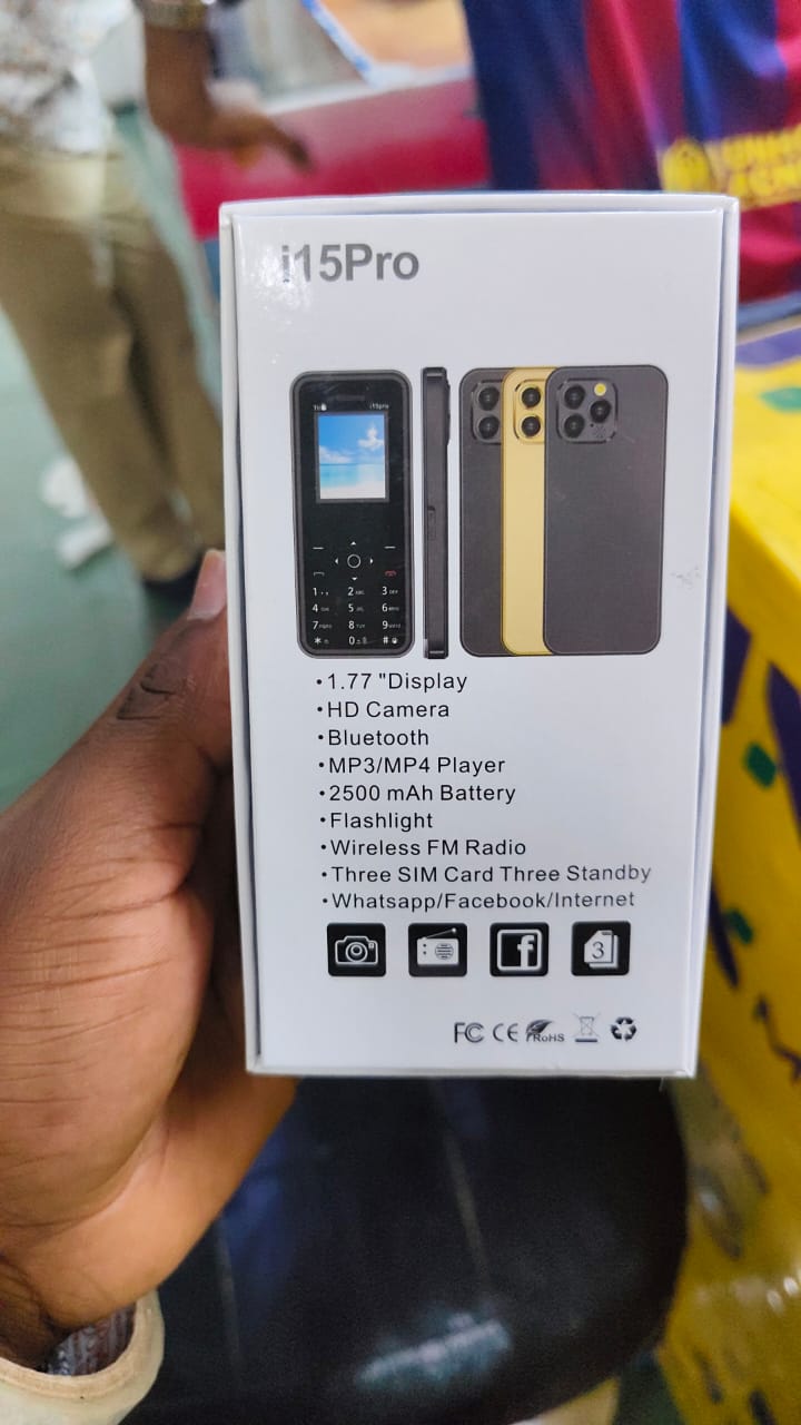 [ NEW ARRIVAL] i15 Pro Kabambe: 1.77'': MP3/MP4 player: 2500 mAh: Bluetooth: HD camera: Flashlight: Triple sim: Whatsapp: Facebook: Internet: wireless FM:featured kabambe