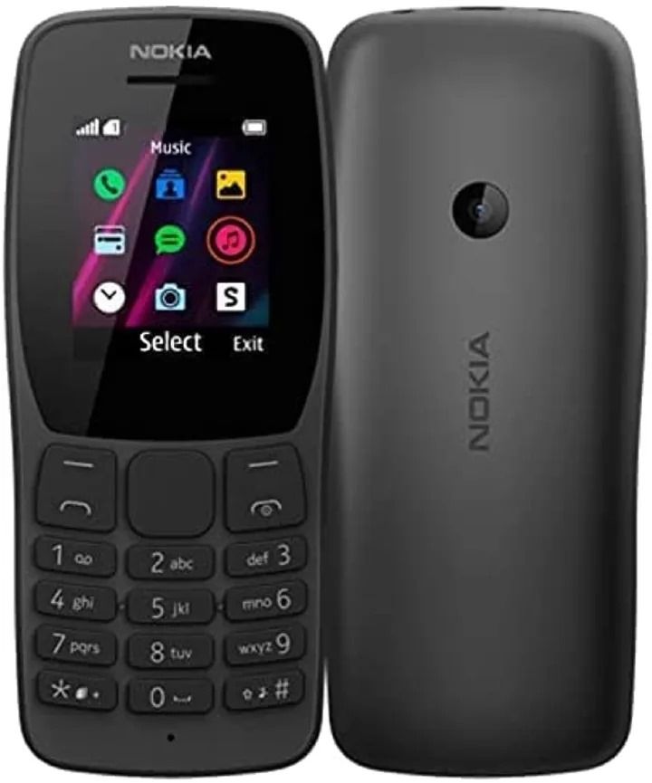 [ NEW ARRIVAL] Nokia 110: 1.77'': Dual sim: FM Radio: 800mAh: MP3 player: 14hrs on a single charge: LED Torch: 3.5mm headphone jack: Games: MicroSD  card sort upto 32GB: Rear camera: