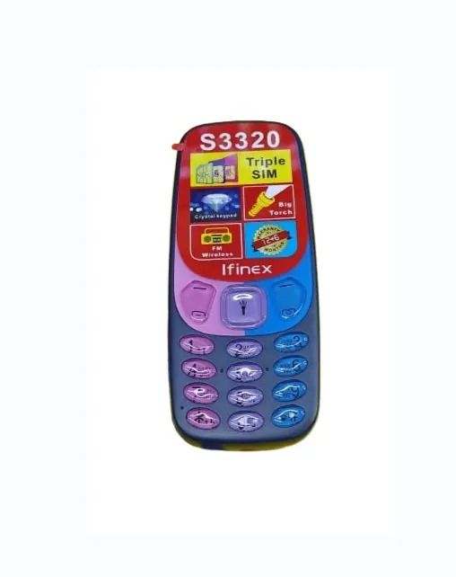 IFINEX S3320 THREE SIM CARD SCREEN 1.77’’ BATTERY 1200MAH LED TORCH FM WIRELESS RADIO VIBRATION 1 YEAR WARRANTY KABAMBE/MULIKA MWIZI PHONES ON OFFER BUTTON MOBILE