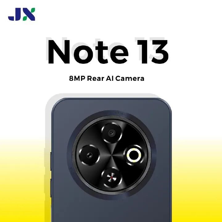 JX Note 13 Smartphone 4GBRAM + 64GB ROM Display: 6.6″ HD+ Incell 5MP Front + 8MP Rear AI Camera 5000mAh Big Battery Dual sim Android 13 Smart Phones