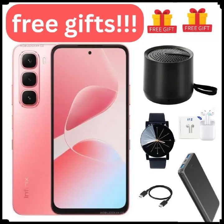 [Pre-sale] Infinix Hot 60i 256GB+16(8+8)GB 6.7" 120Hz Screen 4G Phone Dual SIM 5160mAh Battery 45W Charging 50MP Camera Fingerprint Lock Android 15 G81 Smart AI smart Phones + free gifts