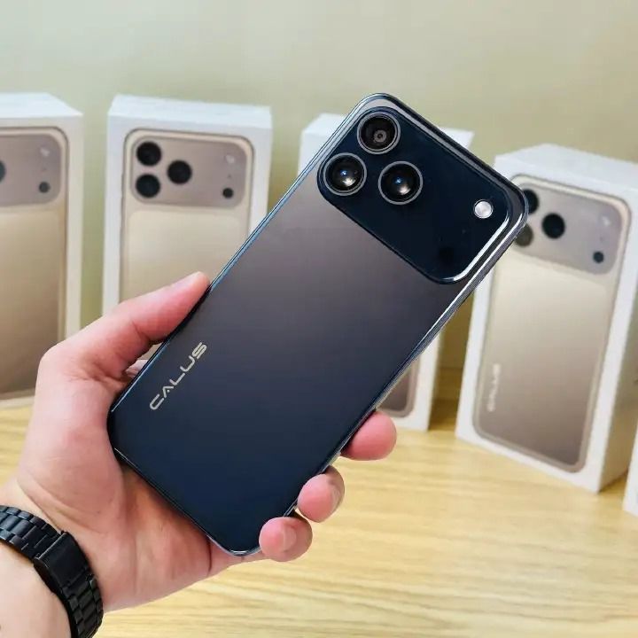 Calus 17 Pro Max Android 14 smartphone 128gb Rom + 8gb Ram 6.6 inches IPS LCD screen display 5200mAh battery capacity OCTA-CORE Processor 26mp dual main camera+ 13mp selfie android smartphone