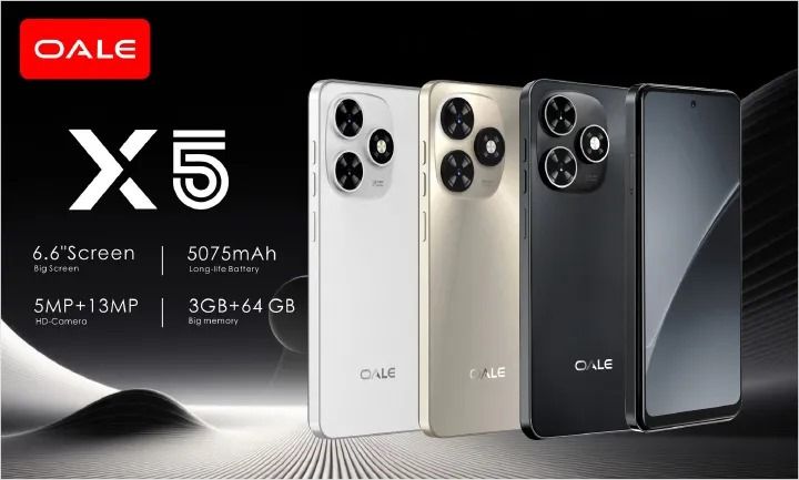 [NEW ARRIVAL] OALE X5 64GB ROM+3GB RAM SCREEN 6.6’’ 5075mAh HIGH CAPACITY BATTERY FINGER PRINT ANDROID 13 CAMERA FRONT 5MP+REAR 13MP CHEAP SMART PHONES DUAL SIM CARD