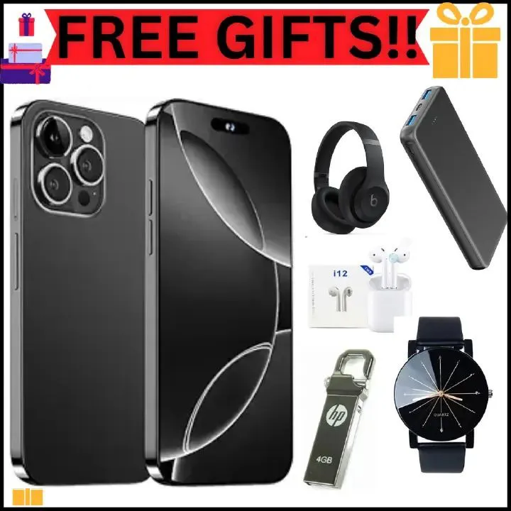 Calus 16 Pro Max Android 14 smartphone 128gb Rom + 8gb Ram 6.6 inches screen 5200mAh battery capacity OCTA-CORE Processor 26mp dual main camera+ 13mp selfie android smartphone + FREE GIFTS FOR