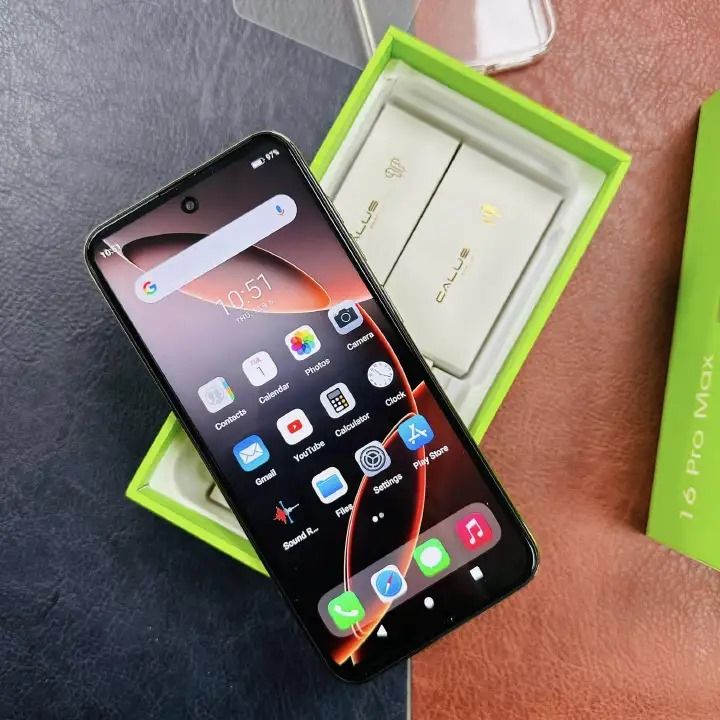 Calus 16 Pro Max Android 14 smartphone 128gb Rom + 8gb Ram 6.6 inches screen 5200mAh battery capacity OCTA-CORE Processor 26mp dual main camera+ 13mp selfie android smartphone + FREE GIFTS FOR