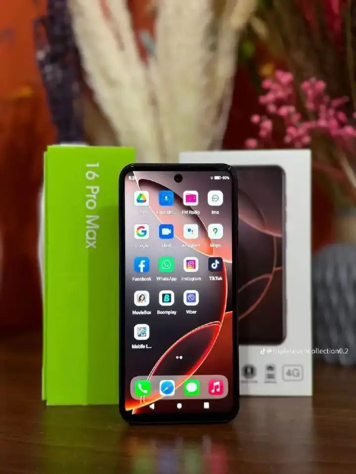 Calus 16 Pro Max Android 14 smartphone 128gb Rom + 8gb Ram 6.6 inches screen 5200mAh battery capacity OCTA-CORE Processor 26mp dual main camera+ 13mp selfie android smartphone + FREE GIFTS FOR