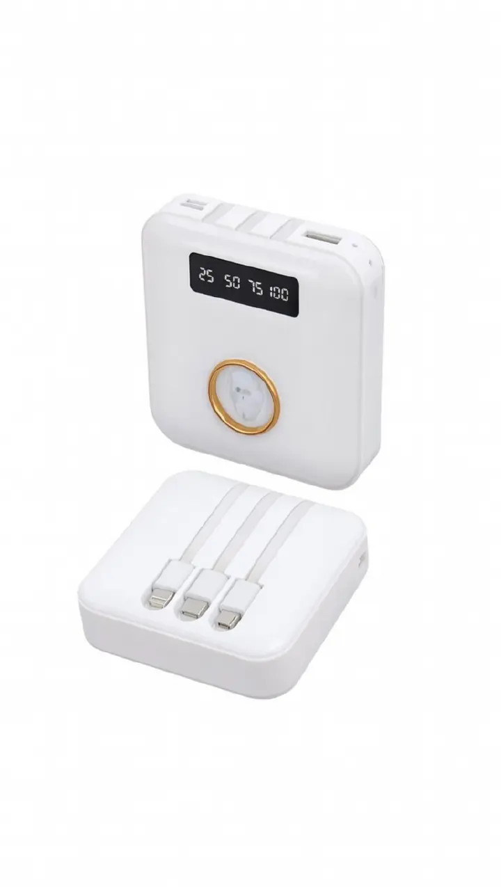 Ifinex X02 Ultra Slim Portable Power Bank 9000mAh RATED POWER ,RATED CAPACITY 5400mAh (5V/2A) WITH USB,MICROUSB ,TYPE C ,WITH TORCH,,POWERBANK