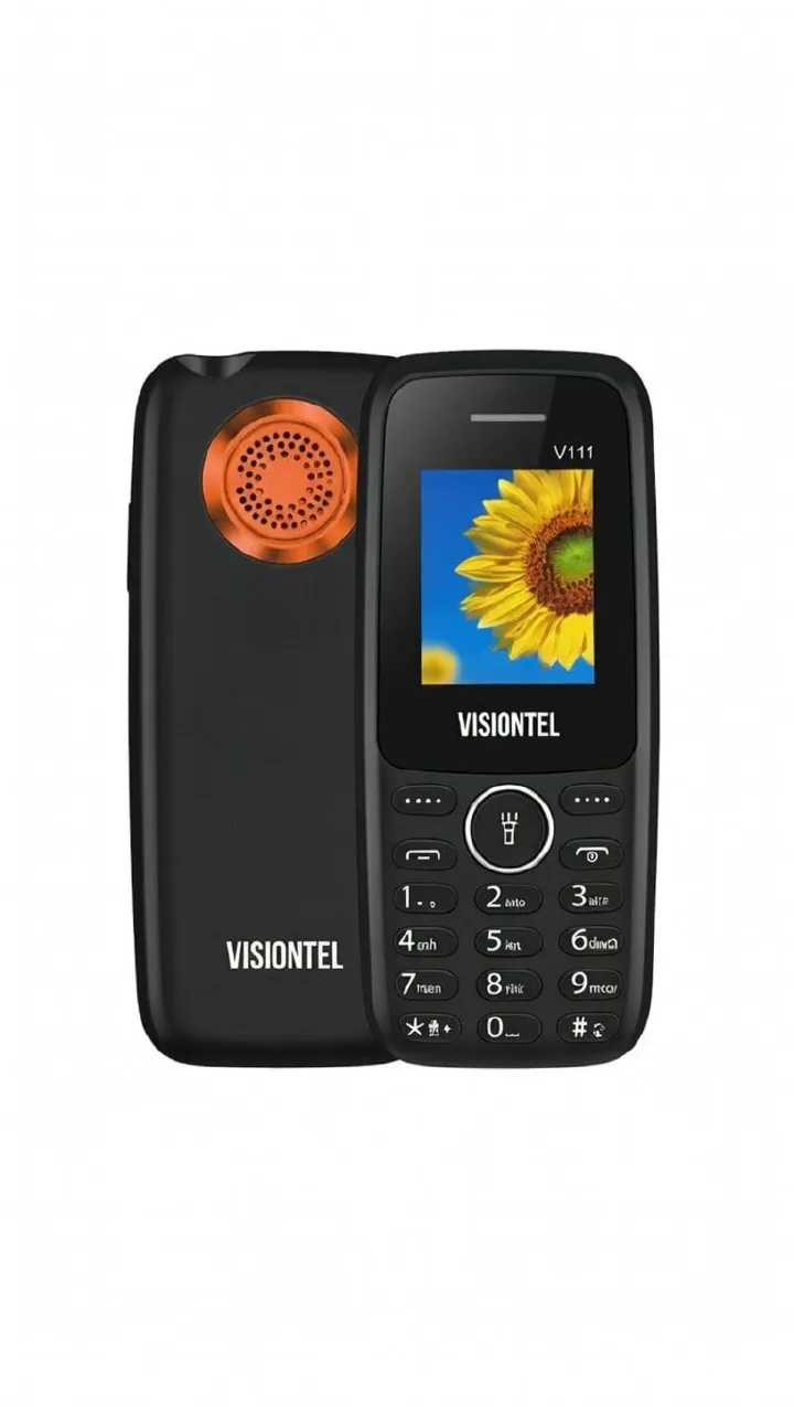 VISIONTEL V111, 1.77" Kabambe, Wireless FM, Camera, Bright Torch, Facebook, 1000mAh BATTERY CAPACITY (Dual Sim) KATULULU/KABAMBE/MULIKA MWIZI PHONE WITH TORCH Dual sim feature phone