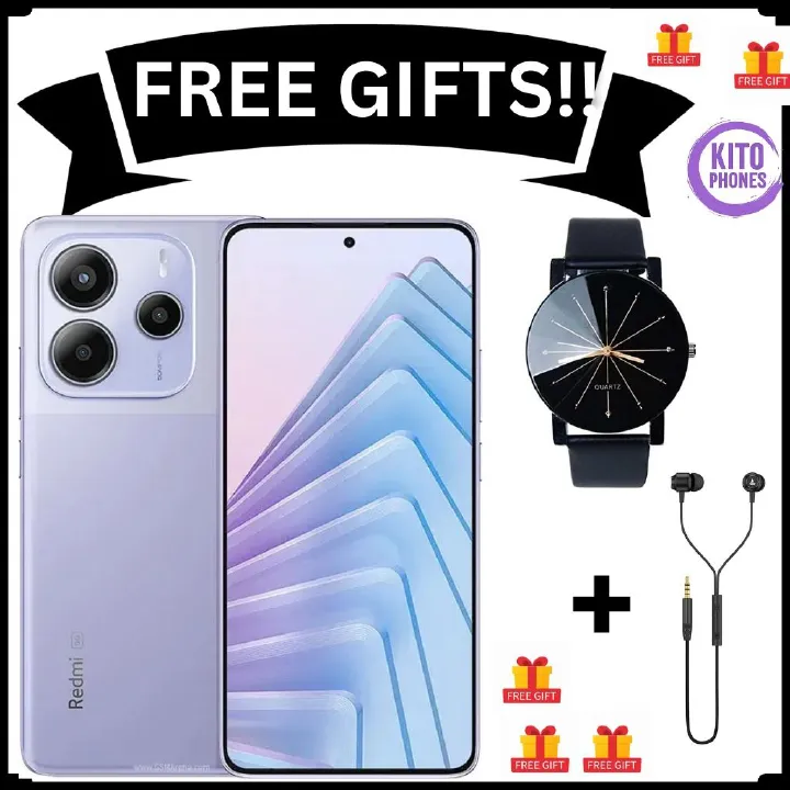 XIAOMI Redmi Note 14 256GB ROM+8GB RAM 6.67" AMOLED Display 108MP Camera 5500mAh Battery 120Hz IP54 Dust resistant Smart Phones +FREE GIFTS (WATCH + EARPHONES)FOR YOU