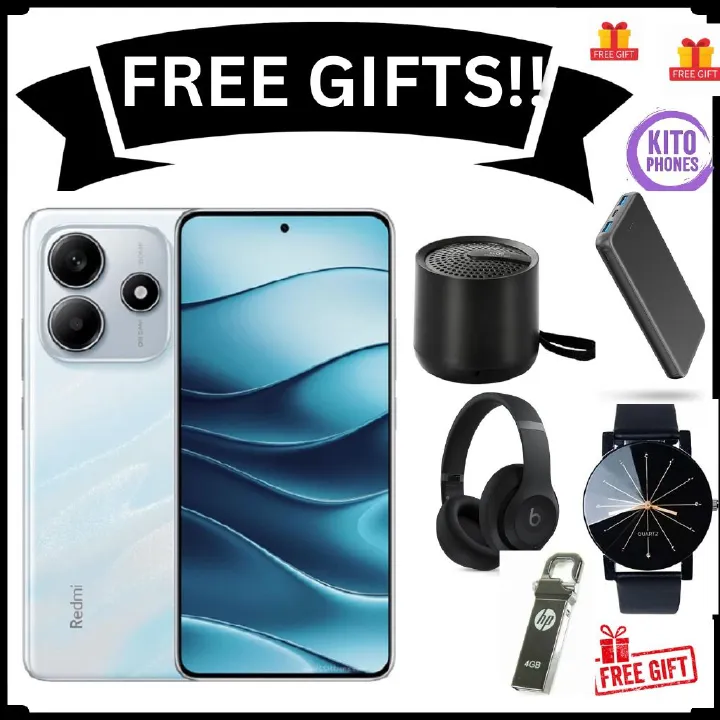 XIAOMI Redmi Note 14 256GB ROM+8GB RAM 6.67" AMOLED Display 108MP Camera 5500mAh Battery 120Hz IP54 Dust resistant Smart Phones +FREE GIFTS FOR YOU  (SPEAKER+FLASH DISK+WATCH+ HEADPHONES+ POWERBANK)